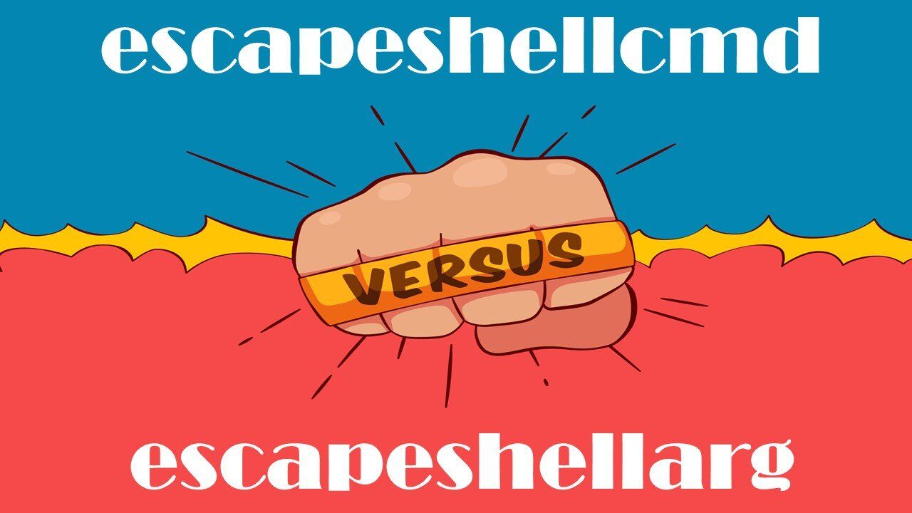 Escapeshellcmd vs escapeshellarg